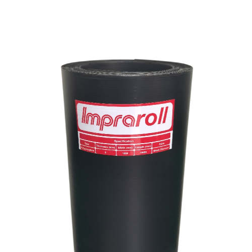 2 MM x 1 M x 10 M / IMPRAROLL T2 Lembar Polypropylene Multiguna Black Charcoal Roll