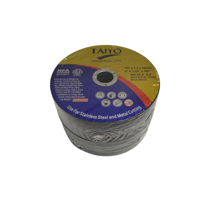 4 IN x 50 PCS / TAIYO WA60RBF Metal Grinding Mata Gerinda Potong Cutting Besi Baja Dus