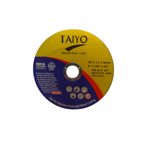 4 IN x 50 PCS / TAIYO WA60RBF Metal Grinding Mata Gerinda Potong Cutting Besi Baja Dus