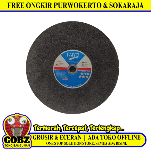 14 IN / TAIYO A30 Q BF Metal Grinding Mata Gerinda Potong Cutting Besi Baja