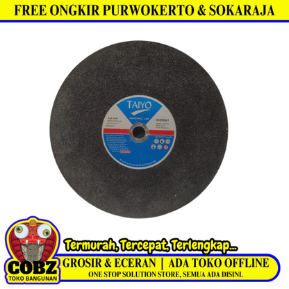 14 IN / TAIYO A30 Q BF Metal Grinding Mata Gerinda Potong Cutting Besi Baja