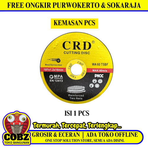 4 IN / CRD Metal Grinding Mata Gerinda Potong Cutting Besi Baja