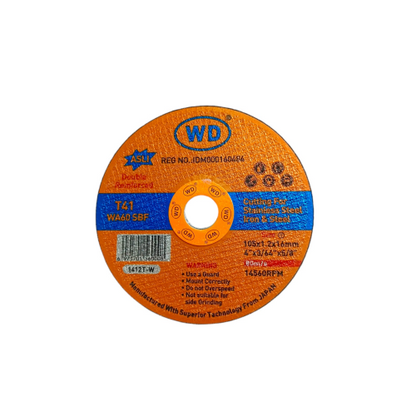 4 IN x 20 PCS / WD Metal Grinding Mata Gerinda Potong Cutting Besi Baja Dus