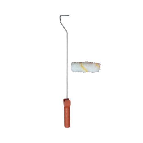 4 IN / TOKIO Kuas Busa Roll Cat Tembok Kayu Besi Kecil + Gagang Set