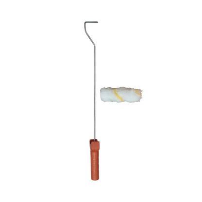 4 IN / TOKIO Kuas Busa Roll Cat Tembok Kayu Besi Kecil + Gagang Set