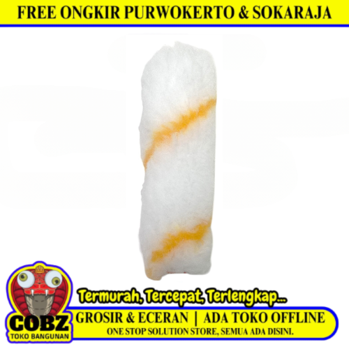 4 IN / CARNIVOR Refill Isi Kuas Busa Roll Cat Tembok Kayu Besi Kecil