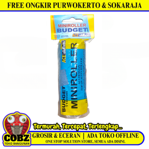 4 IN / ACE OLDFIELDS Refill Isi Kuas Busa Roll Cat Tembok Kayu Besi Kecil