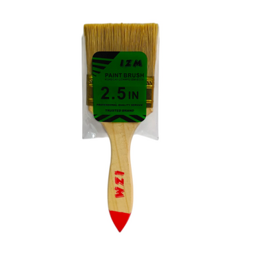 2 1/2 IN / IZM Kuas Cat Tembok Kayu Besi Air Acyrlic Paint Brush