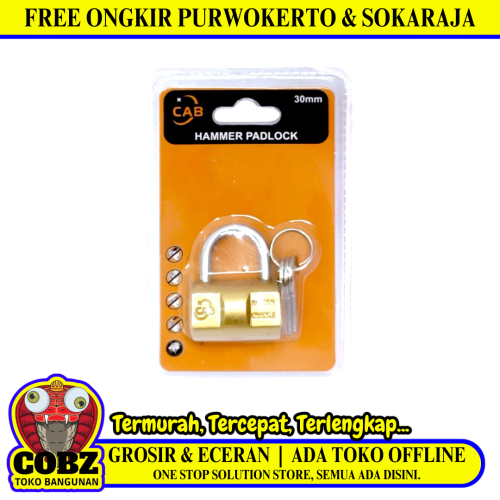 30 MM / CAB Gembok Pintu Pagar Padlock Anti Maling Leher Pendek