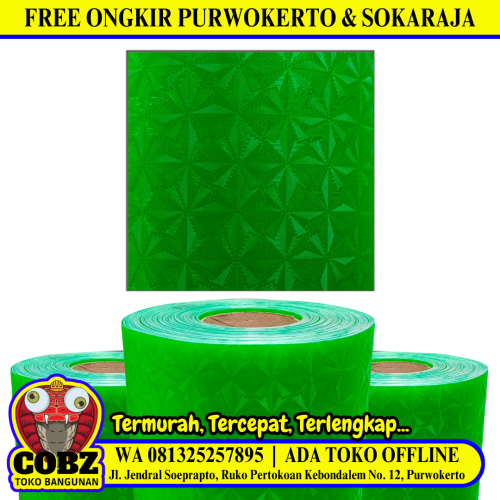 0.6 MM x 100 CM x 30 M / MAXILON SPARKS Fiber Pintu Pagar Teras Green Roll