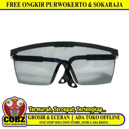 COBZ 02 Kacamata Las Safety Pelindung Welding Glasses Hitam