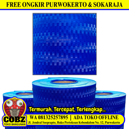 0.6 MM x 100 CM x 30 M / MAXILON LITE Fiber Pintu Pagar Teras Blue Roll