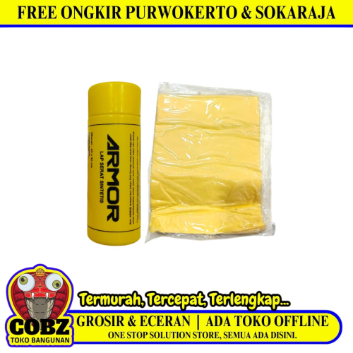 43 CM x 32 CM / ARMOR Lap Kanebo Chamois Mobil Motor + Tabung Set