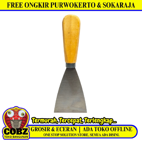 2 1/2 IN / STALLION Sekrap Kape Scrapper Cat Perata Acian Gagang Bahan