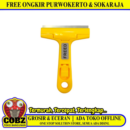 FREED Scraper Alat Pembersih Kaca Jendela Gagang Fiber