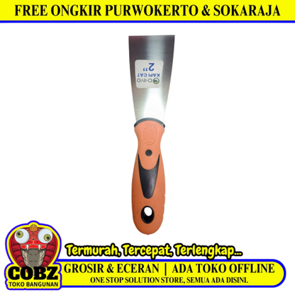 2 IN / CHIYO  Sekrap Kape Scrapper Cat Perata Acian Gagang Bahan
