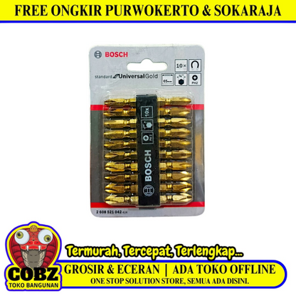 PH 2 x 65 MM / BOSCH Mata Obeng Angin Screwdriver Plus Plus Magnet Set