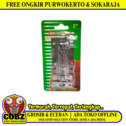 2 IN / KING STONE 01 Grendel Kunci Slot Pintu Jendela Stainless