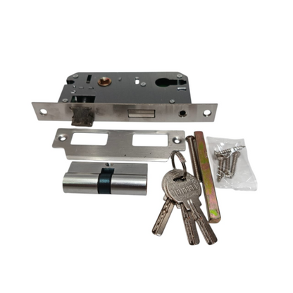 EIFFEL 888-2 CP/WT Handle Door Lock Tarikan Handle Kunci Pintu Tanggung Set