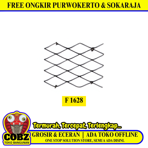 120 CM x 240 CM / TM F 16 Kawat Ram Plat Expanded Mesh Lembar
