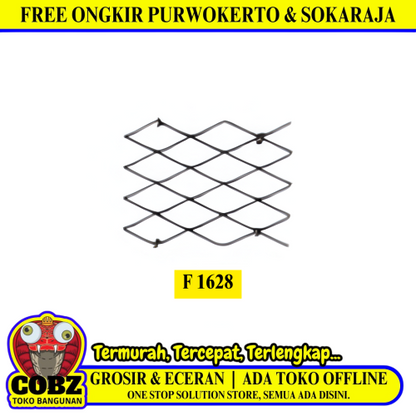 120 CM x 240 CM / TM F 16 Kawat Ram Plat Expanded Mesh Lembar