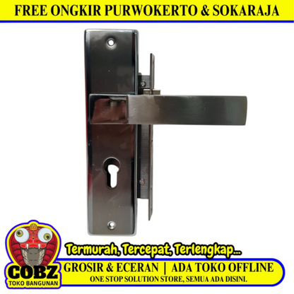 HONGSHU LANDROVER-M SN / CP Handle Door Lock Tarikan Handle Kunci Pintu Tanggung Set