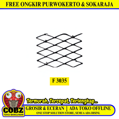 120 CM x 240 CM / TM F 3035 Kawat Ram Plat Expanded Mesh Lembar