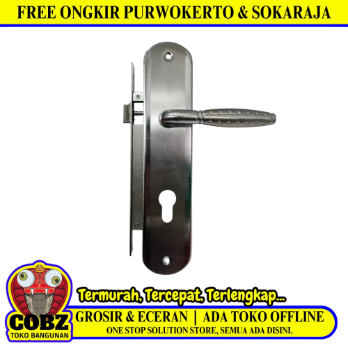 KANSAS L3302 SN/CP Handle Door Lock Tarikan Handle Kunci Pintu Besar Set