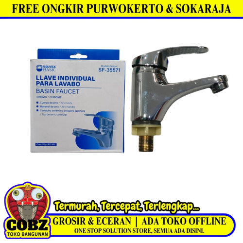 1/2 IN / SOLVEX Kran Air Sink Wastafel Bak Cuci Piring Stainless