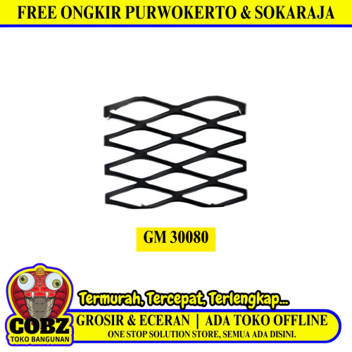 120 CM x 240 CM / TM GM 30080 Kawat Ram Plat Expanded Mesh Lembar