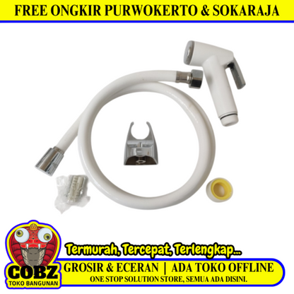 1/2 IN x 120 CM / DIVA SB-798 Jet Shower Cebok Toilet Plastik PVC Set