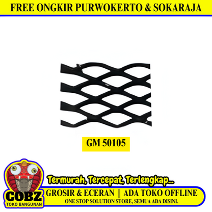 120 CM x 240 CM / TM GM 50105 Kawat Ram Plat Expanded Mesh Lembar