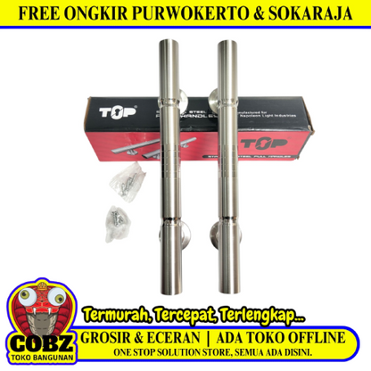 30 CM / TOP 801 Tarikan Pegangan Pull Handle Pintu Bahan Silver Set