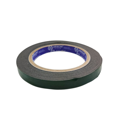 12 MM / HARACHI Isolasi Bolak Balik Busa Double Foam Tape Hitam
