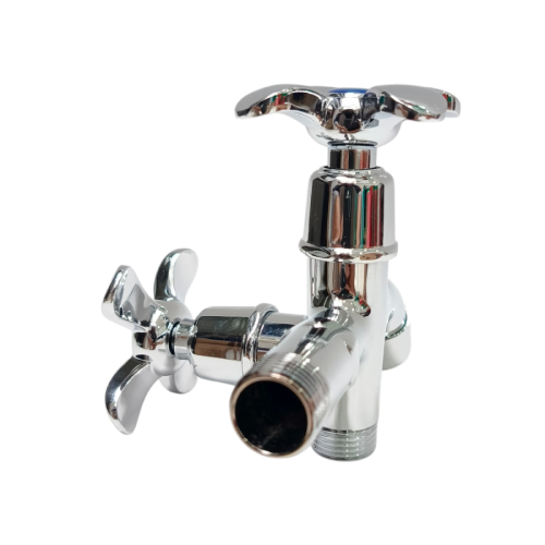 1/2 IN / ONDA 407 MH Kran Air Cabang Double Shower Mesin Cuci Stainless