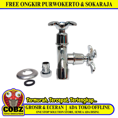 1/2 IN / ONDA 407 MH Kran Air Cabang Double Shower Mesin Cuci Stainless