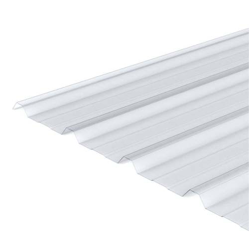 0.7 MM x 840 MM x 4 M / TM TRIMDECK Atap U PVC Gelombang Besar Clear Lembar