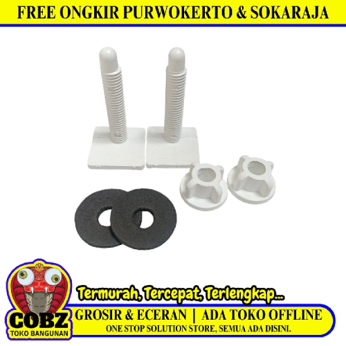 COBZ Baut Sekrup Tutup Seat Cover Kloset Duduk Monoblok Set