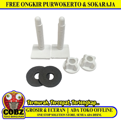 COBZ Baut Sekrup Tutup Seat Cover Kloset Duduk Monoblok Set