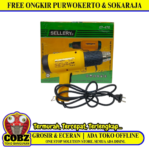 SELLERY 07-470 Mesin Pemanas Hot Heat Gun Blower Pengisian Daya Set