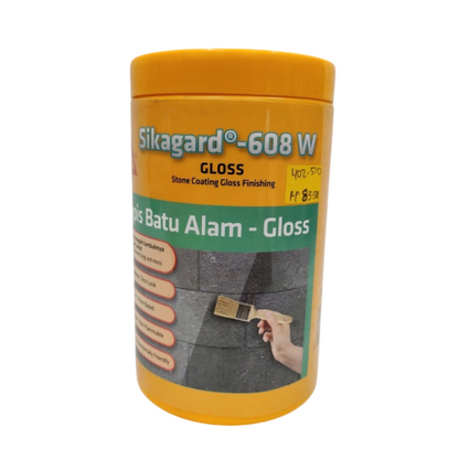 1 KG / SIKA SIKAGARD-608 W GLOSSY Cat Coating Pelapis Batu Alam Galon