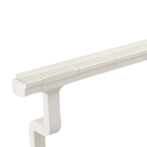 4 IN x 4 CM / ALDERON Talang Kotak Pipa Air Hujan Putih Set