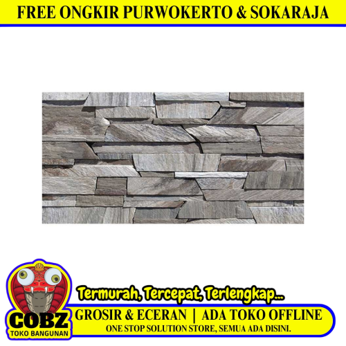20 CM x 40 CM /  JUPITER CORAZON Keramik Dinding Dapur Teras Matte Grey  Dus