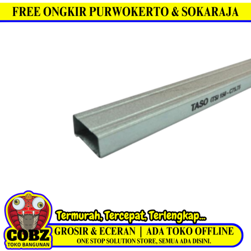 0.75 MM x 6 M / TASO C75.75 Canal Kanal C Truss Kaso Usuk Baja Ringan Batang