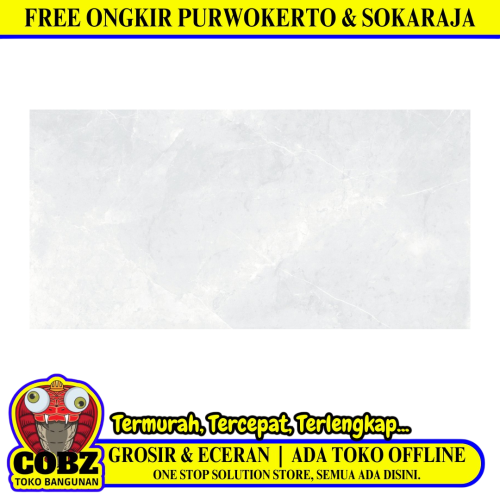 30 CM x 60 CM / PLATINUM DEXA Keramik Dinding Kamar Mandi Glossy Grey Basic Dus