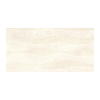 30 CM x 60 CM / PLATINUM DEXA Keramik Dinding Kamar Mandi Glossy Cream Embossed Dus