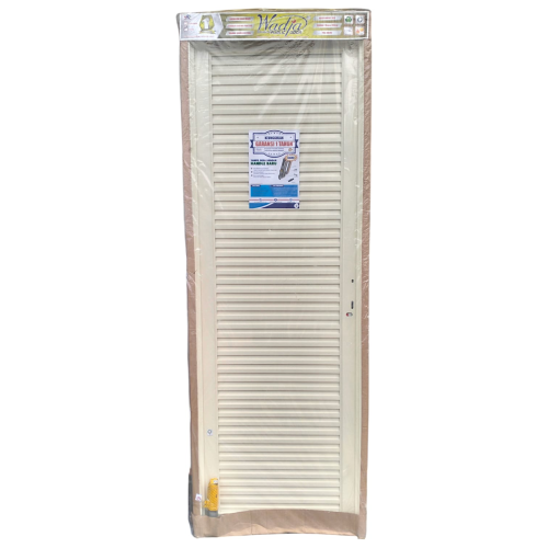 8 CM x 70 CM x 200 CM / WADJA OYSTER WHITE TEXTURE Pintu Galvalum Kiri Set