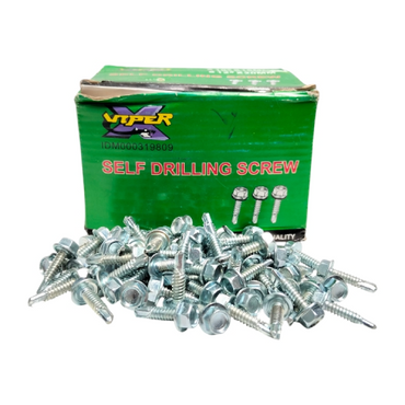 #10 x 19 MM / VIPER Roofing Baut Sekrup Atap Baja Ringan Putih Dus