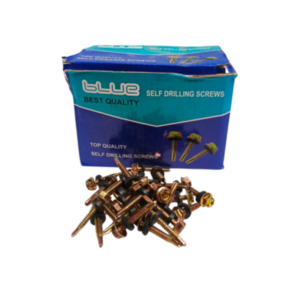 #12 x 30 MM / BLUE Roofing Baut Sekrup Atap Baja Ringan Kuning Dus