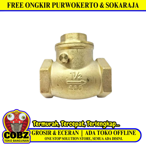 1 1/2 IN / ONDA Tosen Tusen Tesen Foot Klep Valve Kuningan